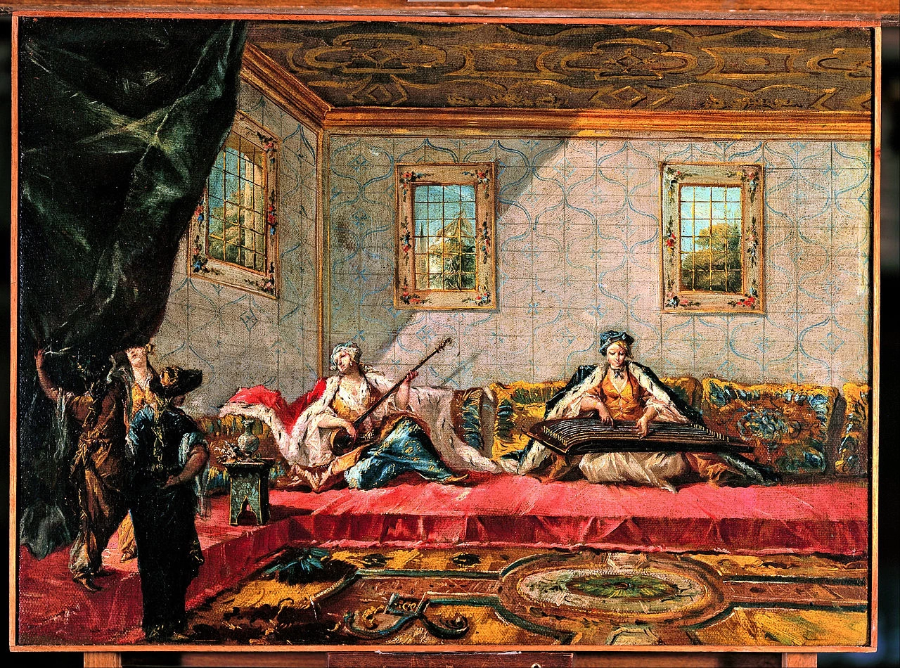 Due Odalische che suonano musica nell'Harem - Museum Kunstpalast, Dusseldorf